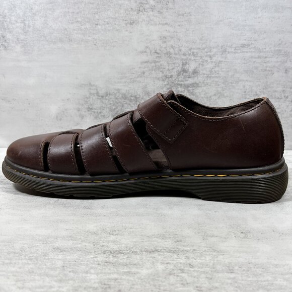 Dr Martens Fenton Leather Fisherman Sandals - Men's Size 10 - Brown - Picture 5 of 10